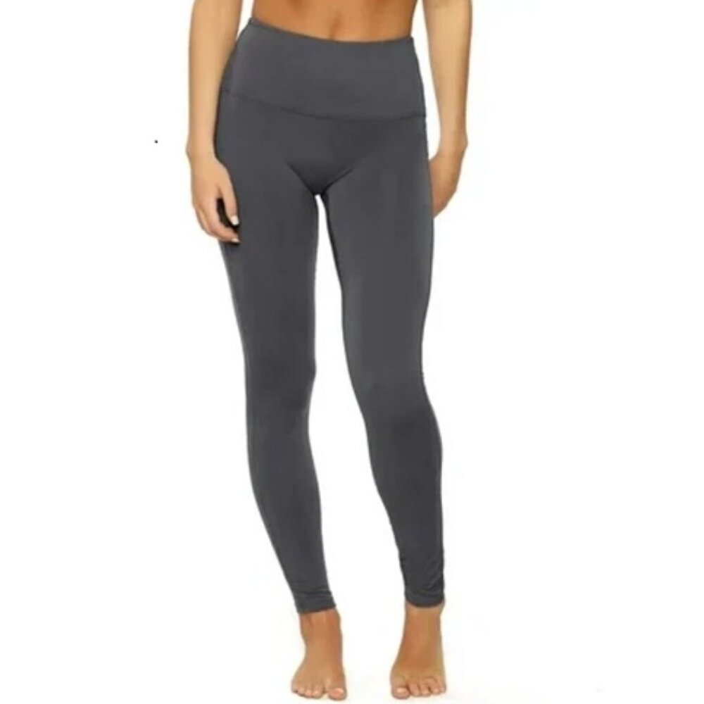 Felina Women's Super Soft High-Waist Lounge Leggings, Periscope Gray, Small